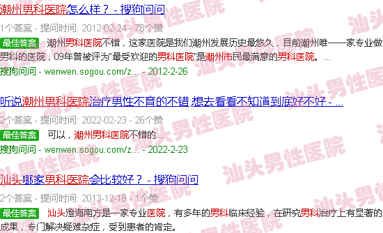 汕头潮州市男科医院的口碑