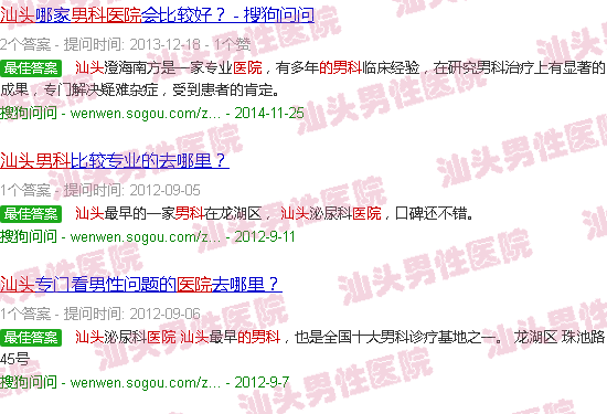 汕头*的男科医院*