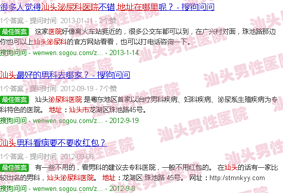 汕头市泌尿科医院地址